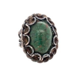 Shop Bloodstone Rings! Vintage Silver Bloodstone Ring / Solid Sterling 925 / VTG Oval Bloodstone Ring / Statement Jewelry / Statement Ring / Size 7 US | Natural genuine Bloodstone rings, simple unique handcrafted gemstone rings. #rings #jewelry #shopping #gift #handmade #fashion #style #affiliate #ad