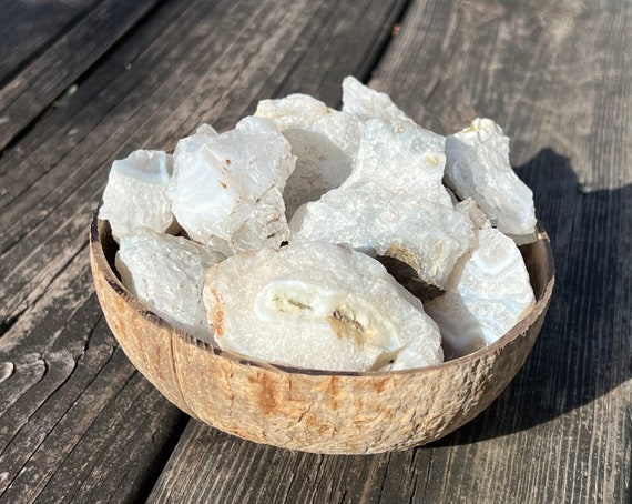 White Onyx Raw Chunk For Balance & Psychic Work Healing Crystal