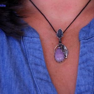 Shop Kunzite Necklaces! Women's necklace, Kunzite necklace, Kunzite, Soothing stone, harmony, balance, women's accessory, gift for her, jewelry, stone, silver 925 | Natural genuine Kunzite necklaces. Buy crystal jewelry, handmade handcrafted artisan jewelry for women.  Unique handmade gift ideas. #jewelry #beadednecklaces #beadedjewelry #gift #shopping #handmadejewelry #fashion #style #product #necklaces #affiliate #ad
