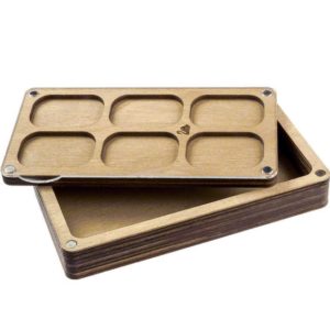 Shop Bead Storage Containers & Organizers! Wooden box for beads with plastic lid accessory for beadwork, organizer for jeweler, container for beads, bead holder eco-friendly organizer | Shop jewelry making and beading supplies, tools & findings for DIY jewelry making and crafts. #jewelrymaking #diyjewelry #jewelrycrafts #jewelrysupplies #beading #affiliate #ad