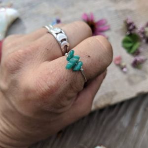 Shop Amazonite Rings! amazonite Crystal ring- made to order, amazonite ring, dainty amazonite crystals, small crystal ring, constant ruckus rings | Natural genuine Amazonite rings, simple unique handcrafted gemstone rings. #rings #jewelry #shopping #gift #handmade #fashion #style #affiliate #ad