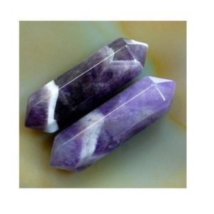 Shop Amethyst Chip & Nugget Beads! Natural Raw Amethyst double Terminated Point Pendant Chakra hexagonal wand gemstone stick Reiki pendant bead Chakra Stone Healing Crystal | Natural genuine chip Amethyst beads for beading and jewelry making.  #jewelry #beads #beadedjewelry #diyjewelry #jewelrymaking #beadstore #beading #affiliate #ad