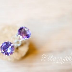 Shop Amethyst Earrings! plumeria – african amethyst earrings. GOLD filled amethyst studs. gemstone studs. | Natural genuine Amethyst earrings. Buy crystal jewelry, handmade handcrafted artisan jewelry for women.  Unique handmade gift ideas. #jewelry #beadedearrings #beadedjewelry #gift #shopping #handmadejewelry #fashion #style #product #earrings #affiliate #ad