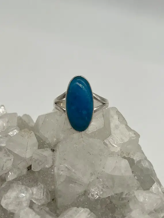 Blue Apatite Ring,  Size 10 1/2