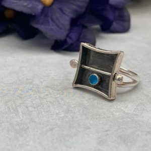 Shop Apatite Rings! Pinned Apatite Ring Size 5.5 | Natural genuine Apatite rings, simple unique handcrafted gemstone rings. #rings #jewelry #shopping #gift #handmade #fashion #style #affiliate #ad