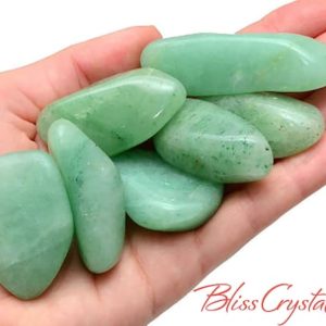 Shop Tumbled Aventurine Crystals & Pocket Stones! Light Green Aventurine Tumbled Stone Healing Crystal And Stone For Prosperity #ga01 | Natural genuine stones & crystals in various shapes & sizes. Buy raw cut, tumbled, or polished gemstones for making jewelry or crystal healing energy vibration raising reiki stones. #crystals #gemstones #crystalhealing #crystalsandgemstones #energyhealing #affiliate #ad