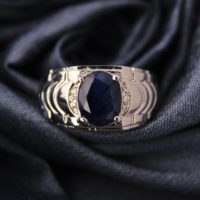 Blue Sapphire Ring, boho Style Ring, Vintage Sapphire Ring, halo Ring, ring Band, september Ring, wedding Ring, anniversary Gift, handmade Ring | Natural genuine Gemstone jewelry. Buy handcrafted artisan wedding jewelry.  Unique handmade bridal jewelry gift ideas. #jewelry #beadedjewelry #gift #crystaljewelry #shopping #handmadejewelry #wedding #bridal #jewelry #affiliate #ad