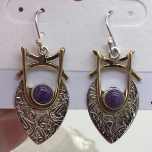 Shop Charoite Earrings! Charoite Earrings | Natural genuine Charoite earrings. Buy crystal jewelry, handmade handcrafted artisan jewelry for women.  Unique handmade gift ideas. #jewelry #beadedearrings #beadedjewelry #gift #shopping #handmadejewelry #fashion #style #product #earrings #affiliate #ad