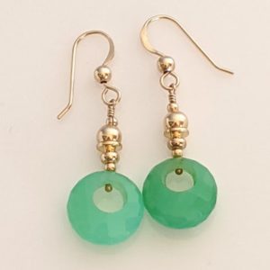 Shop Chrysoprase Earrings! Gold-filled and AA Chrysoprase Earrings | Natural genuine Chrysoprase earrings. Buy crystal jewelry, handmade handcrafted artisan jewelry for women.  Unique handmade gift ideas. #jewelry #beadedearrings #beadedjewelry #gift #shopping #handmadejewelry #fashion #style #product #earrings #affiliate #ad