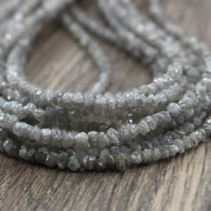 Shop Diamond Chip & Nugget Beads! Top Quality Diamond Chips Beads, Light Grey Diamond Chips, Light Grey Tiny Diamond Raw Gemstone, Size 2-3 Mm Light Grey Diamond Jewelry Raw | Natural genuine chip Diamond beads for beading and jewelry making.  #jewelry #beads #beadedjewelry #diyjewelry #jewelrymaking #beadstore #beading #affiliate #ad