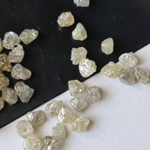 4-5mm Raw Light Champagne Diamonds, 5 Pcs Rough Light Brown Uncut Loose Diamonds Champagne for Jewelry Perfect For Rings | Natural genuine Array rings, simple unique handcrafted gemstone rings. #rings #jewelry #shopping #gift #handmade #fashion #style #affiliate #ad