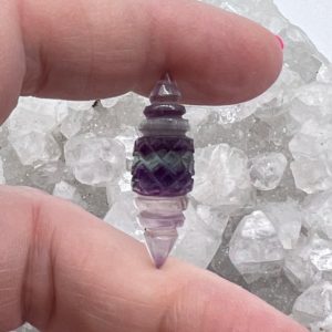 Shop Fluorite Shapes! Beautiful Carved Fluorite Gemstone 9.35CT | Natural genuine stones & crystals in various shapes & sizes. Buy raw cut, tumbled, or polished gemstones for making jewelry or crystal healing energy vibration raising reiki stones. #crystals #gemstones #crystalhealing #crystalsandgemstones #energyhealing #affiliate #ad