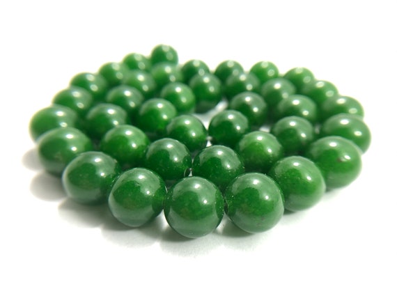 Natural Dark Green Jade Beads, Dark Green Beads, Dark Green Gemstone Beads, Round Natural Stone Beads, 4mm 6mm 8mm 10mm 12mm