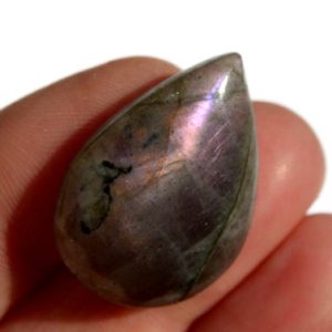 Labradorite Drop Gemstone (28mm x 20mm x 7mm) – Purple Labradorite Cabochon – Loose Gem | Natural genuine stones & crystals in various shapes & sizes. Buy raw cut, tumbled, or polished gemstones for making jewelry or crystal healing energy vibration raising reiki stones. #crystals #gemstones #crystalhealing #crystalsandgemstones #energyhealing #affiliate #ad