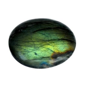 Shop Labradorite Cabochons! Green Labradorite Cabochon Stone (34mm x 34mm x 7mm) – Round Gemstone – Natural Loose Crystal | Natural genuine stones & crystals in various shapes & sizes. Buy raw cut, tumbled, or polished gemstones for making jewelry or crystal healing energy vibration raising reiki stones. #crystals #gemstones #crystalhealing #crystalsandgemstones #energyhealing #affiliate #ad