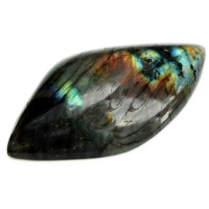 Shop Labradorite Cabochons! Rainbow Labradorite Cabochon (46mm x 25mm x 8mm) – Fancy Crystal – Loose Stone | Natural genuine stones & crystals in various shapes & sizes. Buy raw cut, tumbled, or polished gemstones for making jewelry or crystal healing energy vibration raising reiki stones. #crystals #gemstones #crystalhealing #crystalsandgemstones #energyhealing #affiliate #ad