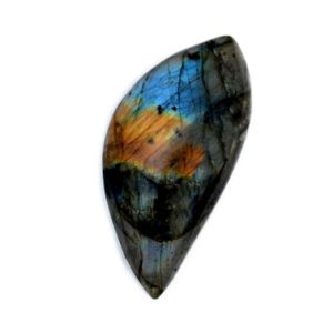 Shop Labradorite Cabochons! Rainbow Labradorite Crystal Cabochon (43mm x 20mm x 7mm) – Free Form Gemstone | Natural genuine stones & crystals in various shapes & sizes. Buy raw cut, tumbled, or polished gemstones for making jewelry or crystal healing energy vibration raising reiki stones. #crystals #gemstones #crystalhealing #crystalsandgemstones #energyhealing #affiliate #ad