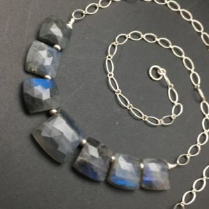 Shop Labradorite Necklaces! Lux Labradorite Necklace | Natural genuine Labradorite necklaces. Buy crystal jewelry, handmade handcrafted artisan jewelry for women.  Unique handmade gift ideas. #jewelry #beadednecklaces #beadedjewelry #gift #shopping #handmadejewelry #fashion #style #product #necklaces #affiliate #ad