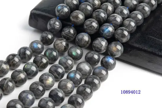 Natural Gray Labradorite Gemstone Grade A Round 11-12mm 12mm Loose Beads