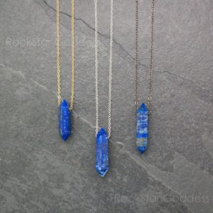Shop Lapis Lazuli Necklaces! Silver Lapis Necklace, Gold Lapis Necklace, Lapis Lazuli Necklace, Lapis Necklace, Satellite Chain, Lapis Jewelry, Genuine Lapis Lazuli | Natural genuine Lapis Lazuli necklaces. Buy crystal jewelry, handmade handcrafted artisan jewelry for women.  Unique handmade gift ideas. #jewelry #beadednecklaces #beadedjewelry #gift #shopping #handmadejewelry #fashion #style #product #necklaces #affiliate #ad
