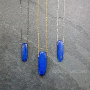Silver Lapis Necklace, Gold Lapis Necklace, Lapis Lazuli Necklace, Lapis Necklace, Lapis Lazuli Pendant, Lapis Jewelry, Anniversary Gift |  #affiliate