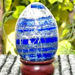 Large 100MM Natural Blue Lapis Lazuli Stone Crystal Metaphysical Meditation Healing Power Egg Christmas Gifts | Natural genuine stones & crystals in various shapes & sizes. Buy raw cut, tumbled, or polished gemstones for making jewelry or crystal healing energy vibration raising reiki stones. #crystals #gemstones #crystalhealing #crystalsandgemstones #energyhealing #affiliate #ad