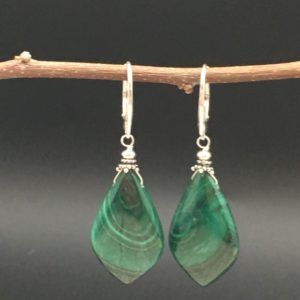 Shop Malachite Earrings! Malachite Earrings | Natural genuine Malachite earrings. Buy crystal jewelry, handmade handcrafted artisan jewelry for women.  Unique handmade gift ideas. #jewelry #beadedearrings #beadedjewelry #gift #shopping #handmadejewelry #fashion #style #product #earrings #affiliate #ad