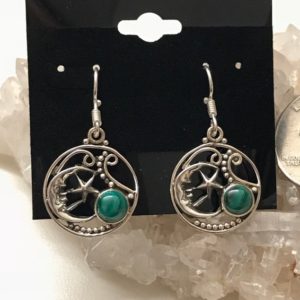 Shop Malachite Earrings! Celestial Malachite Earrings | Natural genuine Malachite earrings. Buy crystal jewelry, handmade handcrafted artisan jewelry for women.  Unique handmade gift ideas. #jewelry #beadedearrings #beadedjewelry #gift #shopping #handmadejewelry #fashion #style #product #earrings #affiliate #ad