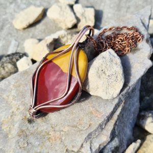 Shop Mookaite Jasper Pendants! Mookaite Pendant – Wire Wrapped Pendant – Antique Copper Chain – Gift For Her – Oval – P0346 | Natural genuine Mookaite Jasper pendants. Buy crystal jewelry, handmade handcrafted artisan jewelry for women.  Unique handmade gift ideas. #jewelry #beadedpendants #beadedjewelry #gift #shopping #handmadejewelry #fashion #style #product #pendants #affiliate #ad