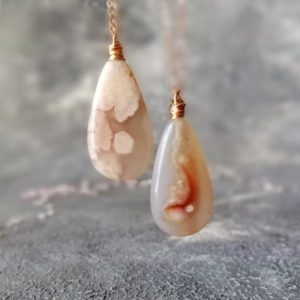 Shop Moss Agate Pendants! Unique Moss Agate Necklace, Rose Gold Necklace, Large Moss Pendant Necklace Gifts For Her | Natural genuine Moss Agate pendants. Buy crystal jewelry, handmade handcrafted artisan jewelry for women.  Unique handmade gift ideas. #jewelry #beadedpendants #beadedjewelry #gift #shopping #handmadejewelry #fashion #style #product #pendants #affiliate #ad