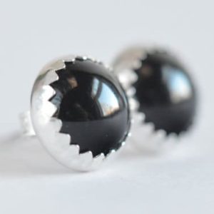 Shop Onyx Earrings! black onyx 3mm 4mm 5mm 6mm 8mm 10mm sterling silver stud earrings pair | Natural genuine Onyx earrings. Buy crystal jewelry, handmade handcrafted artisan jewelry for women.  Unique handmade gift ideas. #jewelry #beadedearrings #beadedjewelry #gift #shopping #handmadejewelry #fashion #style #product #earrings #affiliate #ad