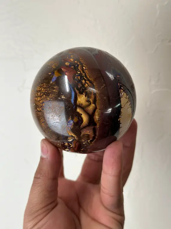 Koroit Boulder Opal Sphere (80mm) Australia