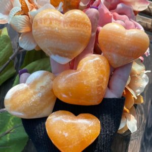 Shop Orange Calcite Shapes! Orange Calcite, Orange Calcite Heart, Qty. 1 | Natural genuine stones & crystals in various shapes & sizes. Buy raw cut, tumbled, or polished gemstones for making jewelry or crystal healing energy vibration raising reiki stones. #crystals #gemstones #crystalhealing #crystalsandgemstones #energyhealing #affiliate #ad