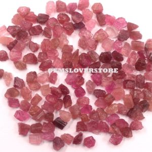Shop Raw & Rough Pink Tourmaline Stones! 50 Pieces Natural Energized Raw Rough 6-8 MM Raw, Natural Pink Tourmaline Gemstone, Tourmaline Raw CrystalTourmaline Raw, Pink Tourmaline | Natural genuine stones & crystals in various shapes & sizes. Buy raw cut, tumbled, or polished gemstones for making jewelry or crystal healing energy vibration raising reiki stones. #crystals #gemstones #crystalhealing #crystalsandgemstones #energyhealing #affiliate #ad