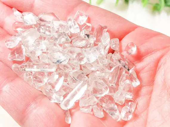 Clear Quartz Chips - Clear Quartz - Chakra Stone- Clear Stone - Loose Crystals - Raw Crystals - Loose Stones