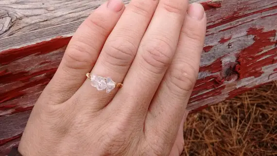 Clear Quartz Crystal Ring- Made To Order