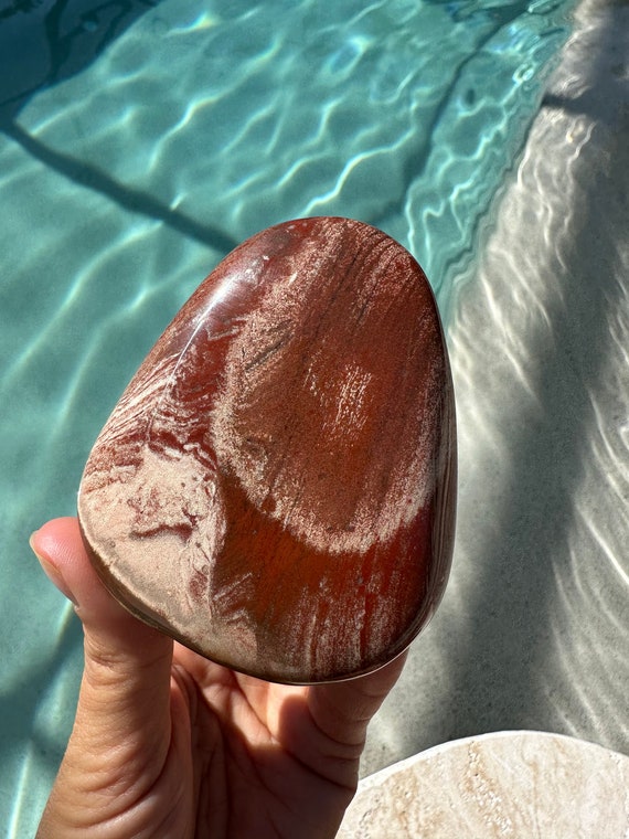 Xl Red Jasper Palmstone, Courage , Strength, Protection