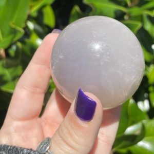 Blue Rose Quartz, Blue Rose Quartz Sphere, 2.3” | Natural genuine stones & crystals in various shapes & sizes. Buy raw cut, tumbled, or polished gemstones for making jewelry or crystal healing energy vibration raising reiki stones. #crystals #gemstones #crystalhealing #crystalsandgemstones #energyhealing #affiliate #ad
