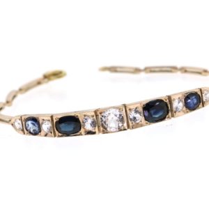 Shop Sapphire Bracelets! Victorian Sapphire Bracelet, Antique Blue Sapphire Bracelet, Vintage Rose Gold Bracelet | Natural genuine Sapphire bracelets. Buy crystal jewelry, handmade handcrafted artisan jewelry for women.  Unique handmade gift ideas. #jewelry #beadedbracelets #beadedjewelry #gift #shopping #handmadejewelry #fashion #style #product #bracelets #affiliate #ad