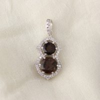 Natural Smoky Quartz Pendant -Smoky Cluster Pendant-925 Silver-Brown Quartz Pendant-Healing Gemstone Pendant-Gift for her,handmade pendant | Natural genuine Gemstone jewelry. Buy crystal jewelry, handmade handcrafted artisan jewelry for women.  Unique handmade gift ideas. #jewelry #beadedjewelry #beadedjewelry #gift #shopping #handmadejewelry #fashion #style #product #jewelry #affiliate #ad