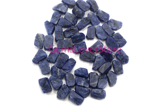 10 Pieces Blue Sodalite 18-20 Mm Wearing Jewelry Natural Sodalite, Sodium Content Inside The Crystal Raw Sodalite , Natural Sodalite Stone