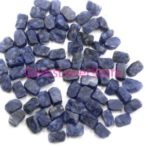 Shop Raw & Rough Sodalite Stones! 10 Pieces Genuine Rough 14-16 MM Fantastic Quality Natural Sodalite Rough Gemstone, Undrill Loose Rough Stone Making Jewelry Material Raw | Natural genuine stones & crystals in various shapes & sizes. Buy raw cut, tumbled, or polished gemstones for making jewelry or crystal healing energy vibration raising reiki stones. #crystals #gemstones #crystalhealing #crystalsandgemstones #energyhealing #affiliate #ad