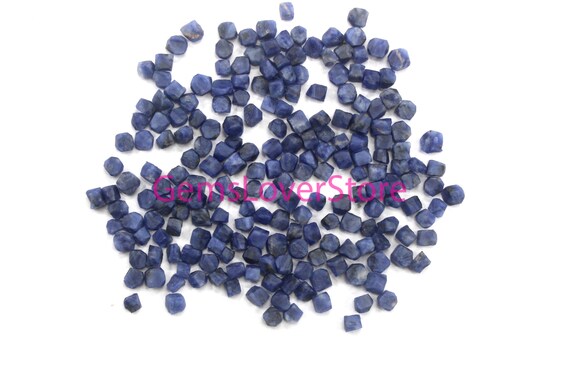 50 Pieces Aaa Sodalite 4-6 Mm Raw, Natural Sodalite Gemstone, Genuine Sodalite Crystal , Semi-precious Blue Raw Making Jewelry Raw Sodalite