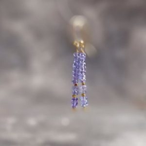 Shop Tanzanite Earrings! Lavender Tanzanite Earrings, Long Earrings, Vertical Bar Earrings, Healing Stones, Gold Filled Earrings, December Jewelry, Gifts For Her | Natural genuine Tanzanite earrings. Buy crystal jewelry, handmade handcrafted artisan jewelry for women.  Unique handmade gift ideas. #jewelry #beadedearrings #beadedjewelry #gift #shopping #handmadejewelry #fashion #style #product #earrings #affiliate #ad