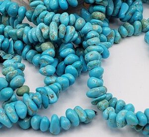 Sleeping Beauty Turquoise Center Drilled Pebble Beads 19 In. Strand Natural Blue Turquoise From The Sleeping Beauty Mine Arizona, AA Quality | Natural genuine beads Array beads for beading and jewelry making.  #jewelry #beads #beadedjewelry #diyjewelry #jewelrymaking #beadstore #beading #affiliate #ad