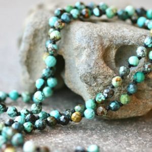 Shop Turquoise Necklaces! Turquoise Gemstone Knotted Necklace, Knotted Silk Cord Necklace, Minimalist Beaded Necklace, Turquoise Necklace, December Birthstone | Natural genuine Turquoise necklaces. Buy crystal jewelry, handmade handcrafted artisan jewelry for women.  Unique handmade gift ideas. #jewelry #beadednecklaces #beadedjewelry #gift #shopping #handmadejewelry #fashion #style #product #necklaces #affiliate #ad