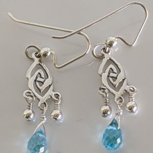 Shop Zircon Earrings! Sterling silver and rare blue zircon earrings | Natural genuine Zircon earrings. Buy crystal jewelry, handmade handcrafted artisan jewelry for women.  Unique handmade gift ideas. #jewelry #beadedearrings #beadedjewelry #gift #shopping #handmadejewelry #fashion #style #product #earrings #affiliate #ad