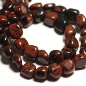 Mahogany Obsidian Chip Beads Mahogany Obsidian Chip Beads