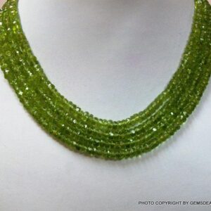 Peridot Rondelle Beads