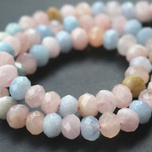 Morganite Rondelle Beads Morganite Rondelle Beads
